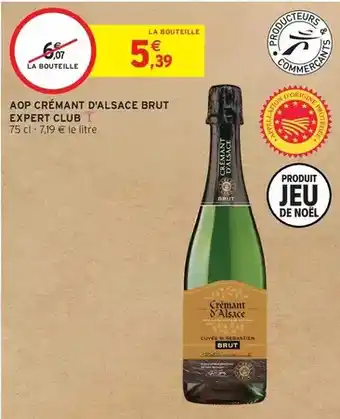 Intermarché Brut - aop crémant d'alsace expert club offre