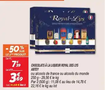 Netto Royal - chocolats à la liqueur des lys offre