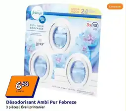 Action Febreze - désodorisant ambi pur offre