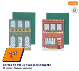 Action Cartes de vacux avec maisonnette offre