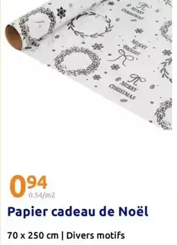 Action Papier cadeau de noël offre