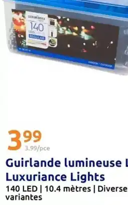 Action Guirlande lumineuse luxuriance lights offre