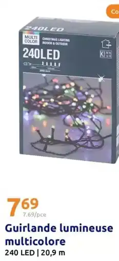Action Guirlande lumineuse multicolore offre