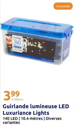 Action Guirlande lumineuse led luxuriance lights offre