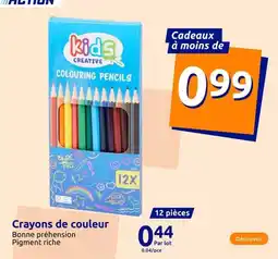 Action Crayons de couleur offre