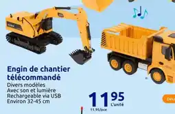 Engin de chantier télecommandé