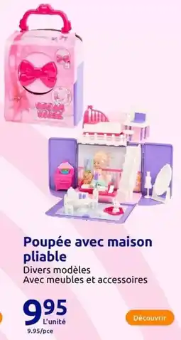 Action Poupée avec maison pliable offre
