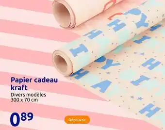 Action Kraft - papier cadeau offre