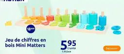 Action Jeu de chiffres en bois offre