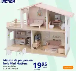 Action Maison de poupee en bois offre