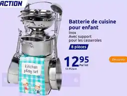 Action Batterie de cuisine pour enfant offre