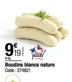 Promocash Boudins blancs nature offre