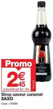 Promocash Promo - sirop saveur caramel offre