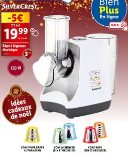 Lidl SILVERCREST® Râpe à légumes électrique offre