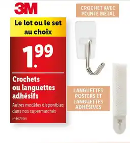 3M Crochets ou languettes adhésifs