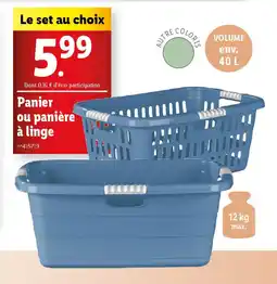 Lidl Panier ou panière à linge offre