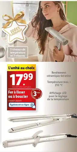 Fer à lisser ou à boucler