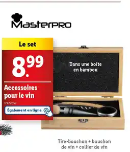 Lidl MASTERPRO Accessoires pour le vin offre