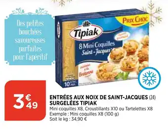 Entrées Aux Noix de Saint-Jacques
