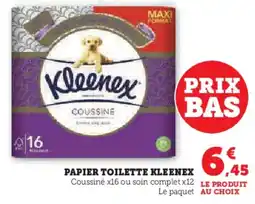 Super U KLEENEX  Papier toilette offre