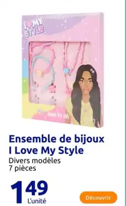 Action Ensemble de bijoux I Love My Style offre