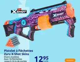 Action Pistolet à fléchettes Zuru X-Shot Skins offre