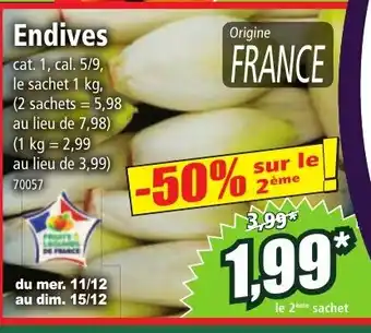 Norma Endives offre