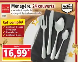 Norma CASA ROYALE Ménagère, 24 couverts offre