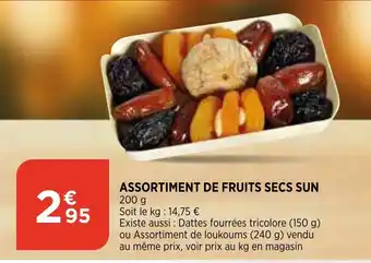Assortiment De Fruits Secs Sun