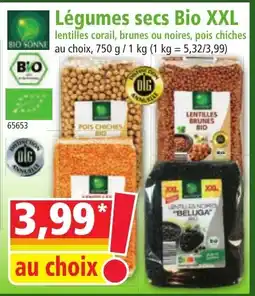 Norma Légumes secs Bio XXL offre