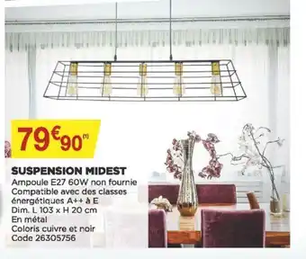 Bricomarché Suspension Midest offre