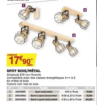 Spot Bois-Métal