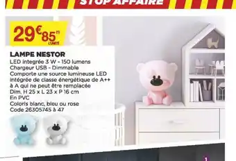 Bricomarché Lampe Nestor offre