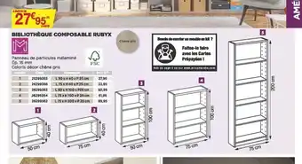 Bricomarché Bibliothèque Composable Rubyx offre