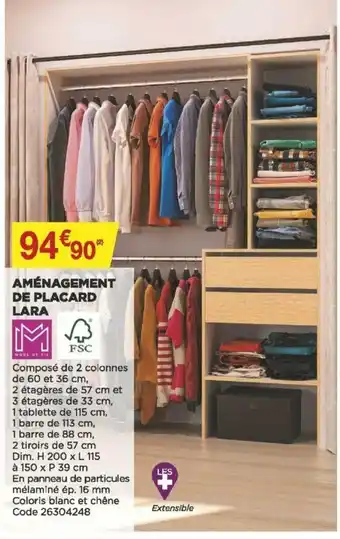Bricomarché Amènagement De Placard Lara offre