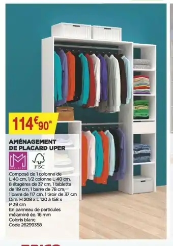 Bricomarché Amènagement De Placard Uper offre