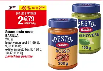 Carrefour BARILLA Sauce pesto rosso offre