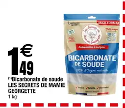 Carrefour LES SECRETS DE MAMIE GEORGETTE Bicarbonate de soude offre