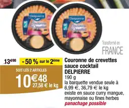 Carrefour Delpierre Couronne de crevettes sauce cocktail offre