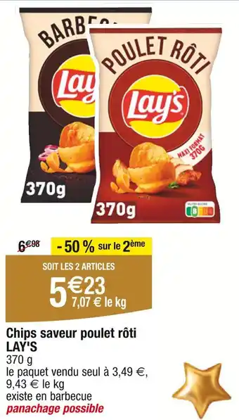 Carrefour Lay's Chips saveur poulet rôti offre