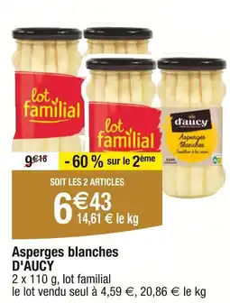 Carrefour D'aucy Asperges blanches offre