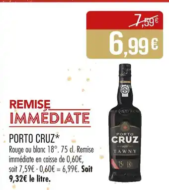 Match Porto Cruz offre