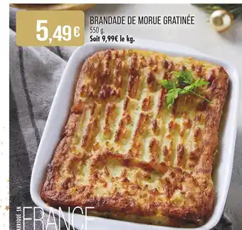 Match Brandade de morue gratinée offre