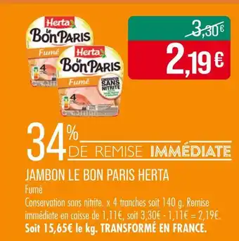 Match Herta Jambon le Bon Paris offre