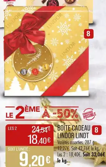 Match LINDOR LINDT BOÎTE CADEAU offre