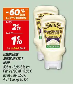 Netto HEINZ Mayonnaise american style offre
