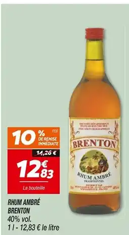 Netto BRENTON RHUM AMBRÉ offre