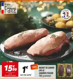 Netto Magret de canard cru x2 canards d'auzan offre