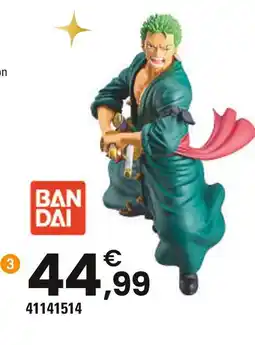 JouéClub Bandai Figurine réveil lumineux luffy sur tonneau One piece offre