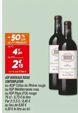 Netto CONTEMPLATION Bordeaux rouge contemplation offre